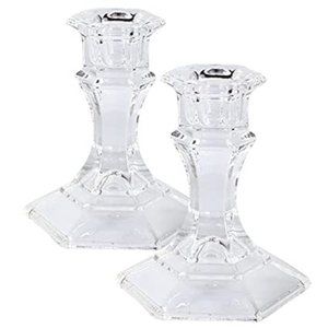 glass candle holders